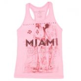 Blusa Calvin Klein Jeans Infantil Miami Beach Rosa Fluor